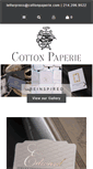 Mobile Screenshot of cottonpaperie.com